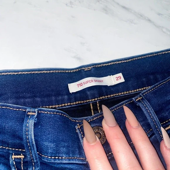 Levi’s super skinny blue jeans - Picture 4 of 6